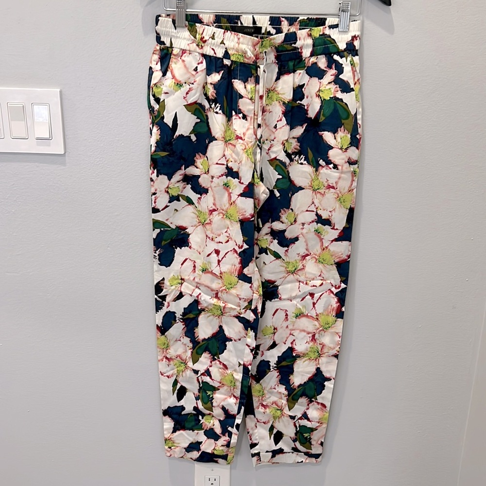J.Crew floral print pant